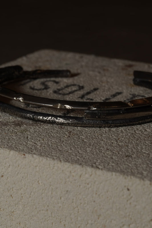 Crack Bangle 05 - 925 Sterling Silver