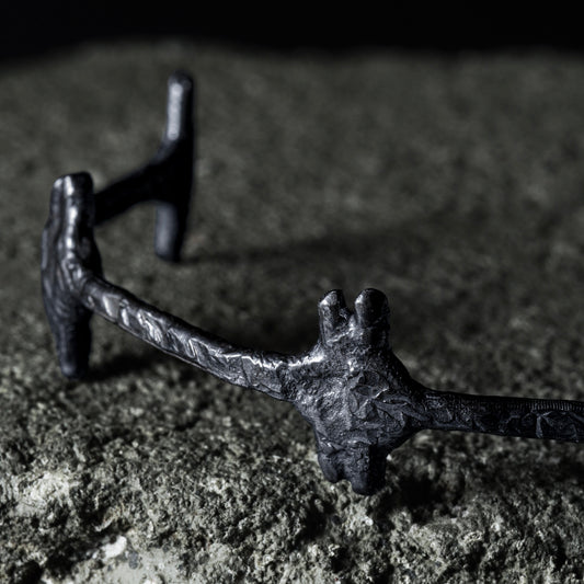 Crack Bangle 04 - 925 Sterling Silver