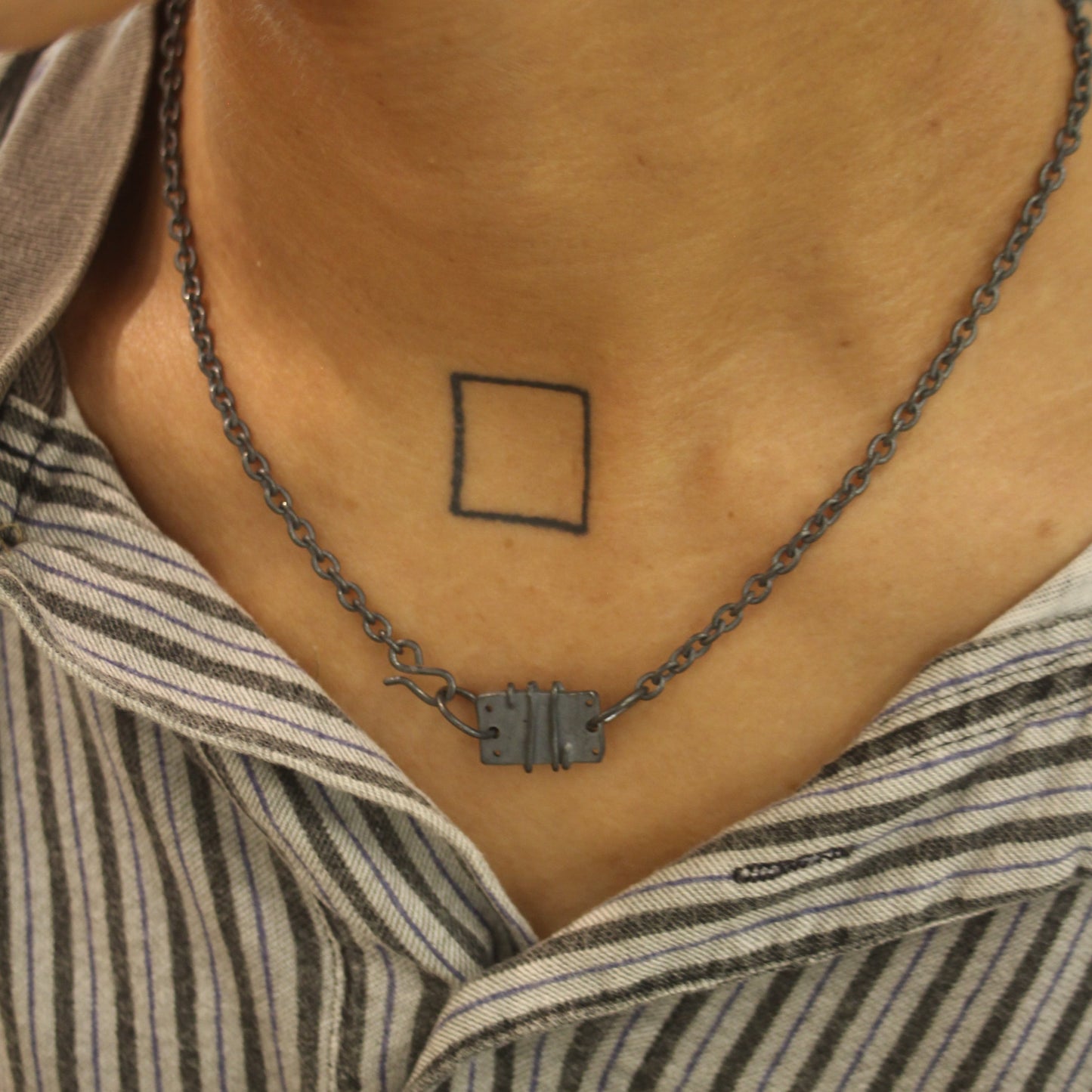 Mechanical Necklace 05 - 925 Sterling Silver