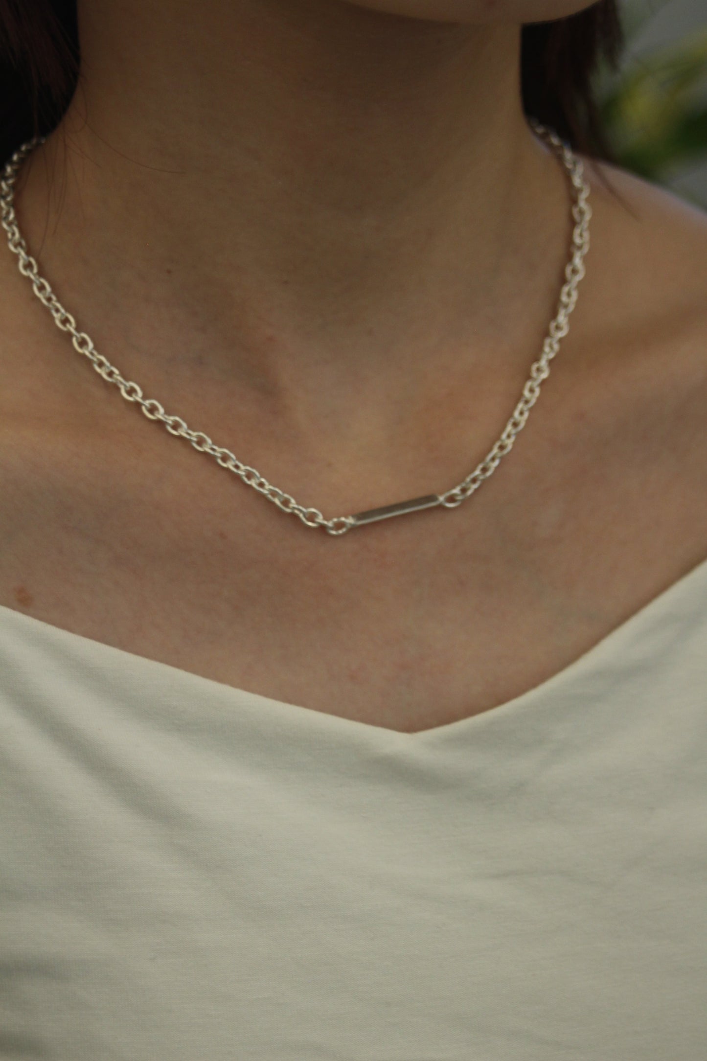 Triangle Plate Necklace - 925 Sterling Silver