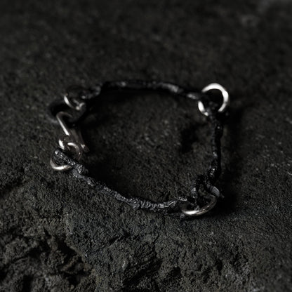 Crack Bone Bracelet 02 - 925 Sterling Silver