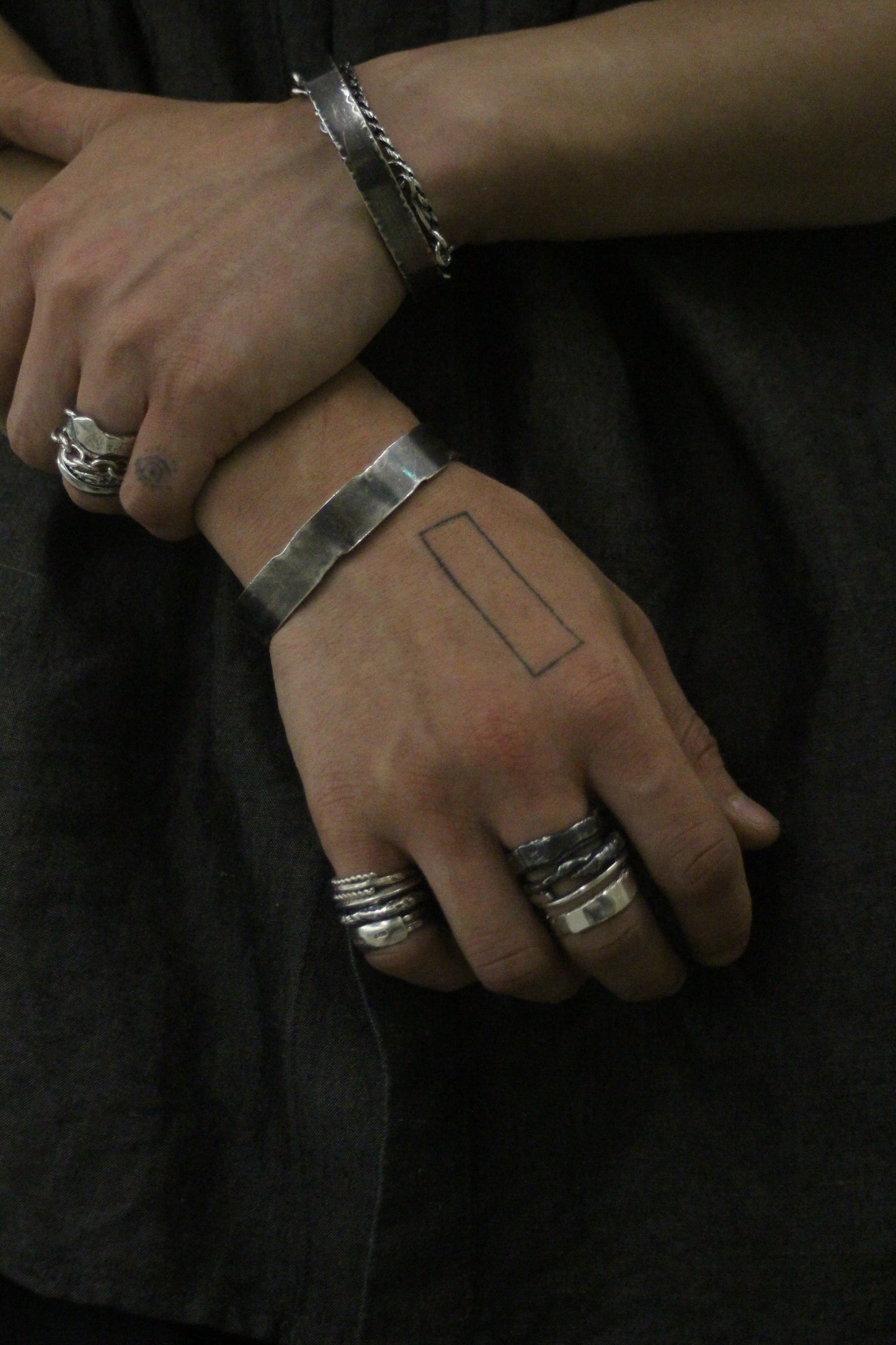 Mechanical Bangle 01 - 925 Sterling Silver