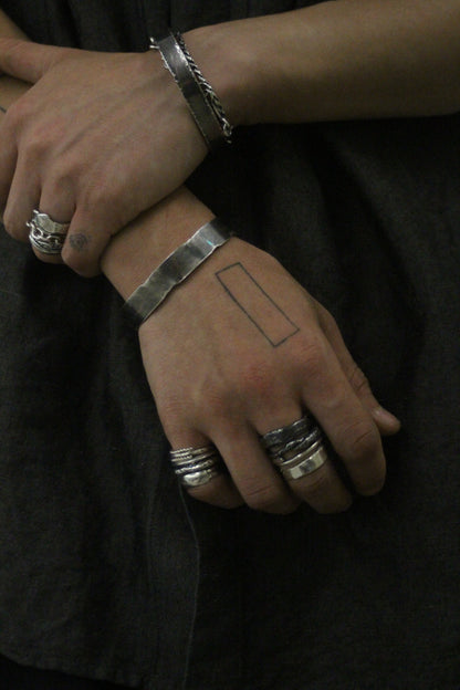 Mechanical Bangle 01 - 925 Sterling Silver