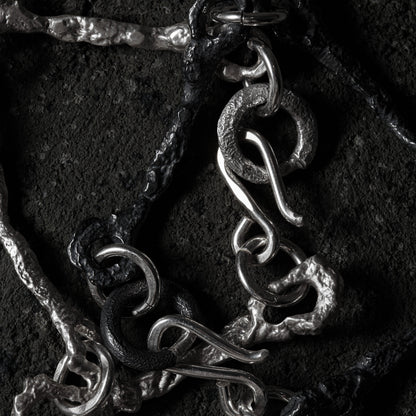 Crack Bone Bracelet 02 - 925 Sterling Silver
