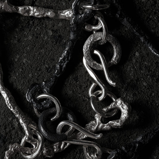 Crack Bone Bracelet 02 - 925 Sterling Silver