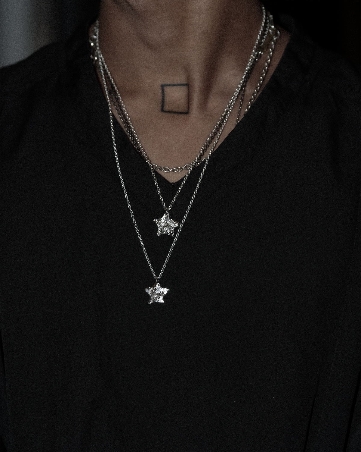 Crack Necklace 16 - 925 Sterling Silver