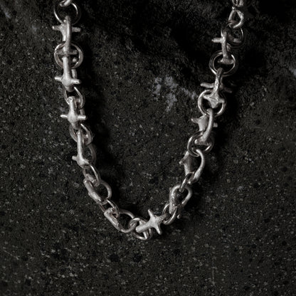 Crack Bone Necklace 04 - 925 Sterling Silver