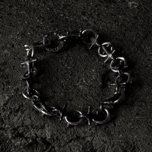 Crack Bone Bracelet 03 - 925 Sterling Silver