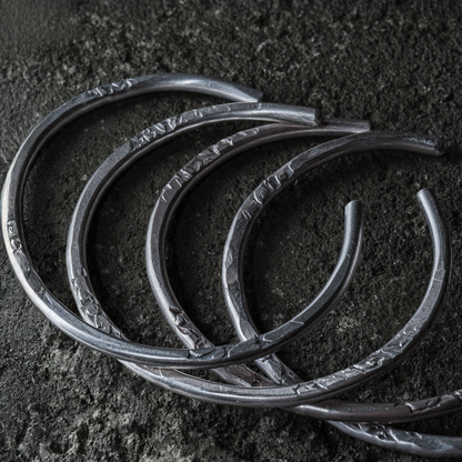 Crack Bangle 02 - 925 Sterling Silver