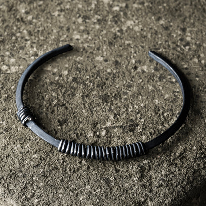 Electric Line Bangle 01 - 925 Sterling Silver