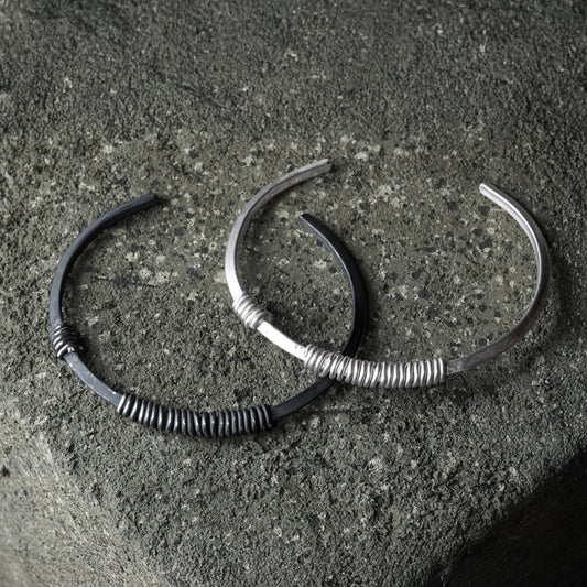 Electric Line Bangle 01 - 925 Sterling Silver