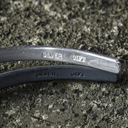 Electric Line Bangle 01 - 925 Sterling Silver