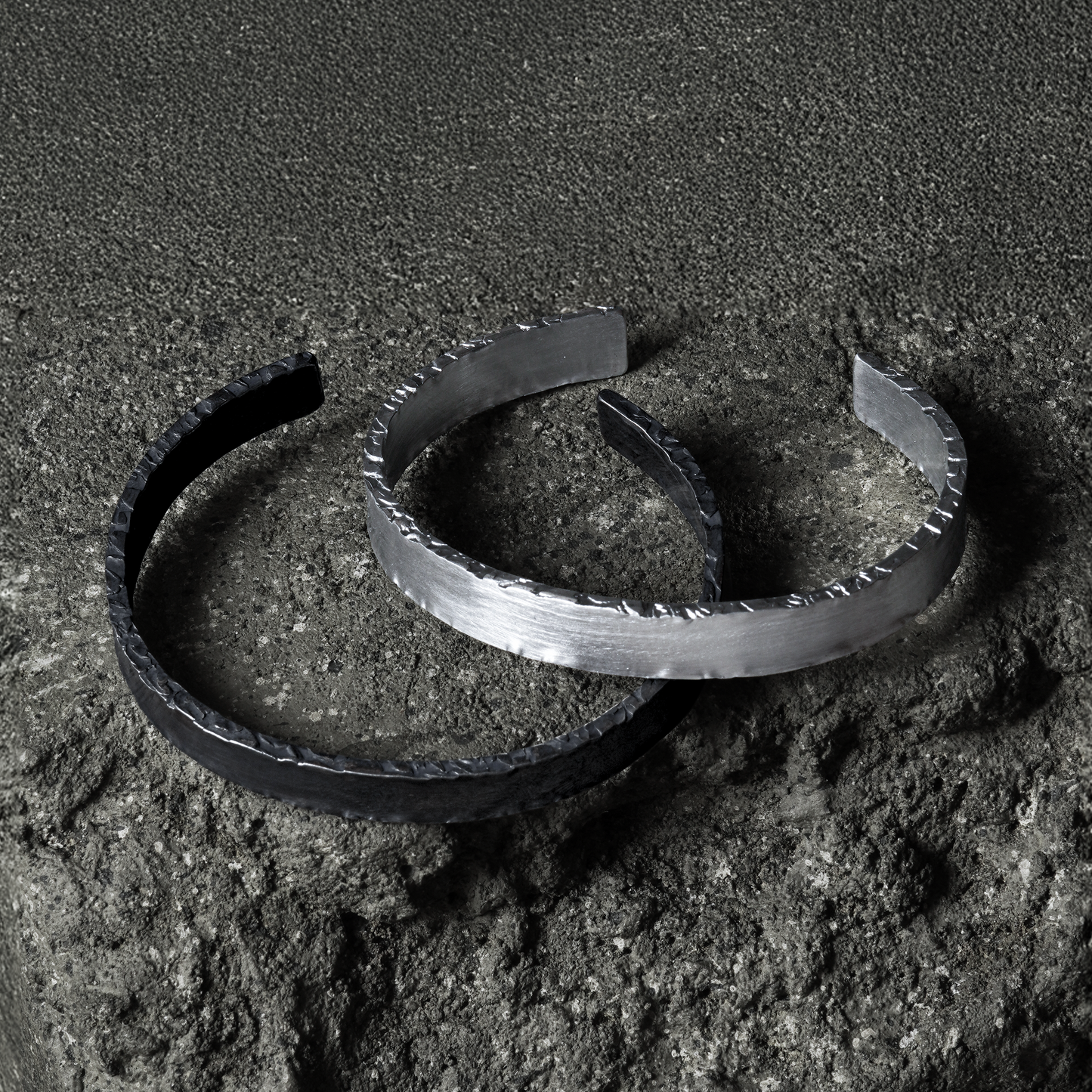 Crack Bangle 03 - 925 Sterling Silver