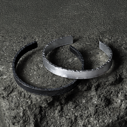 Crack Bangle 03 - 925 Sterling Silver