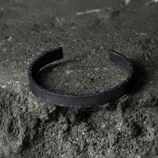 Crack Bangle 03 - 925 Sterling Silver