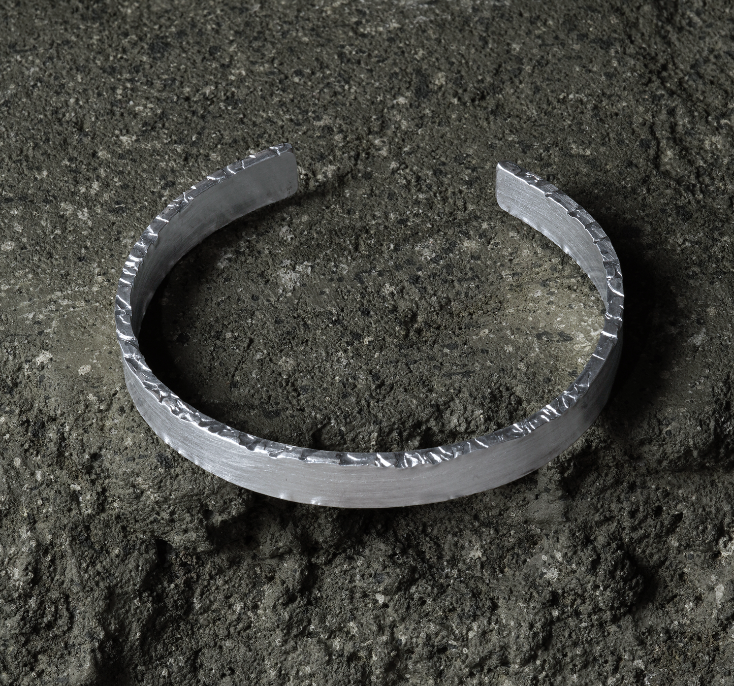 Crack Bangle 03 - 925 Sterling Silver