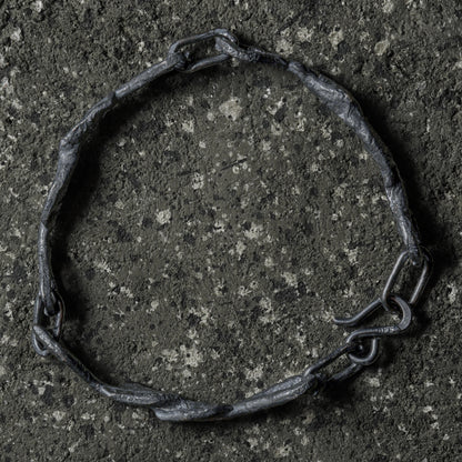 Crack Bone Bracelet 02 - 925 Sterling Silver