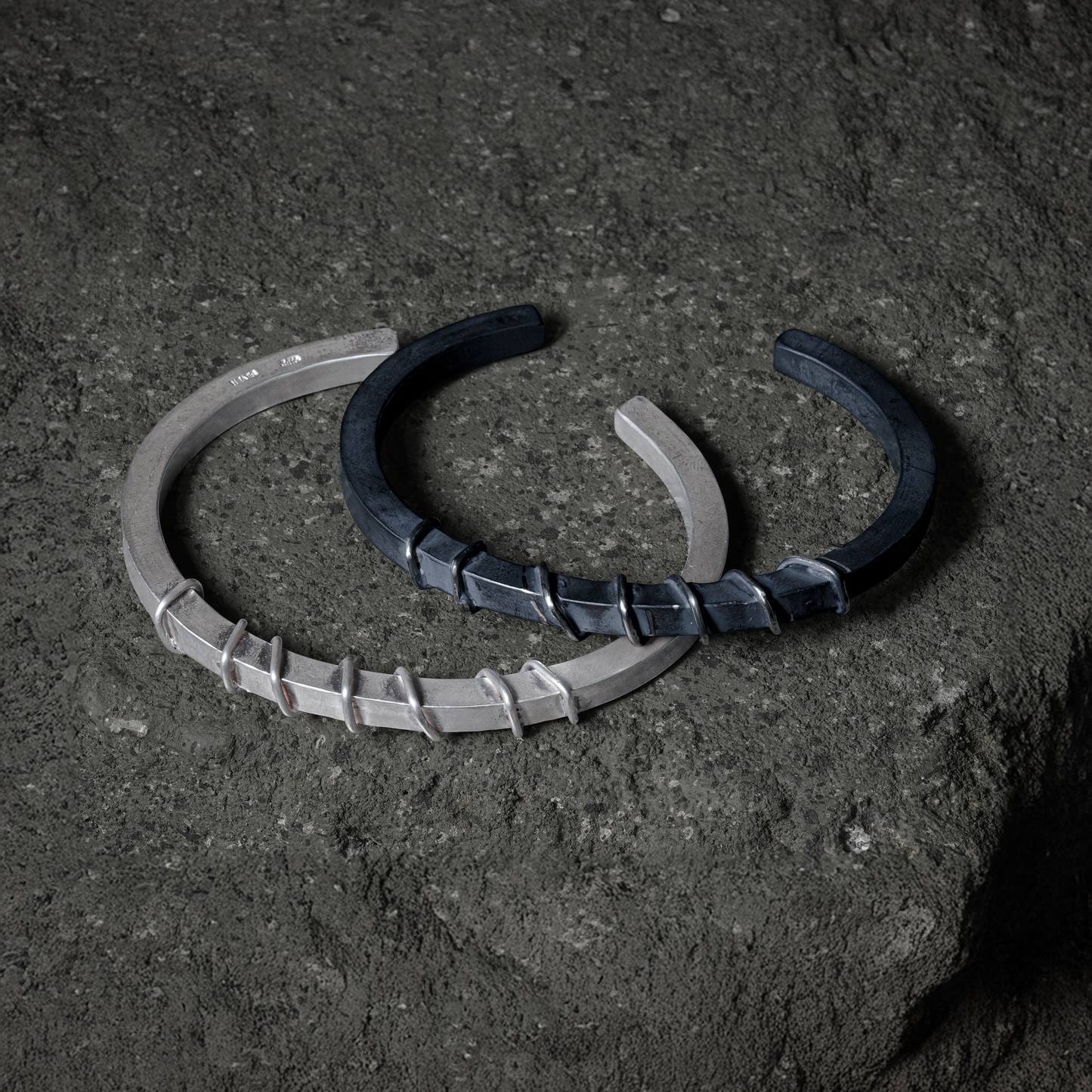 Electric Line Bangle 04 - 925 Sterling Silver