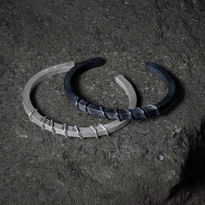 Electric Line Bangle 04 - 925 Sterling Silver