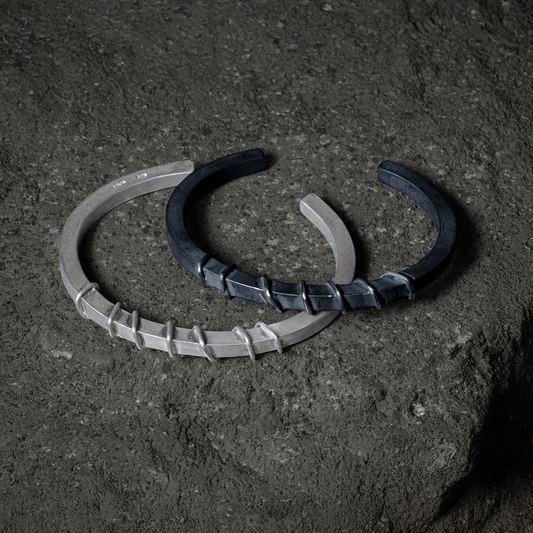 Electric Line Bangle 04 - 925 Sterling Silver