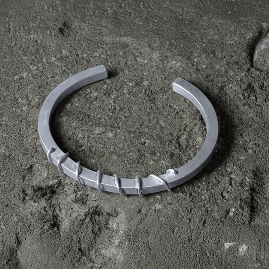 Electric Line Bangle 04 - 925 Sterling Silver