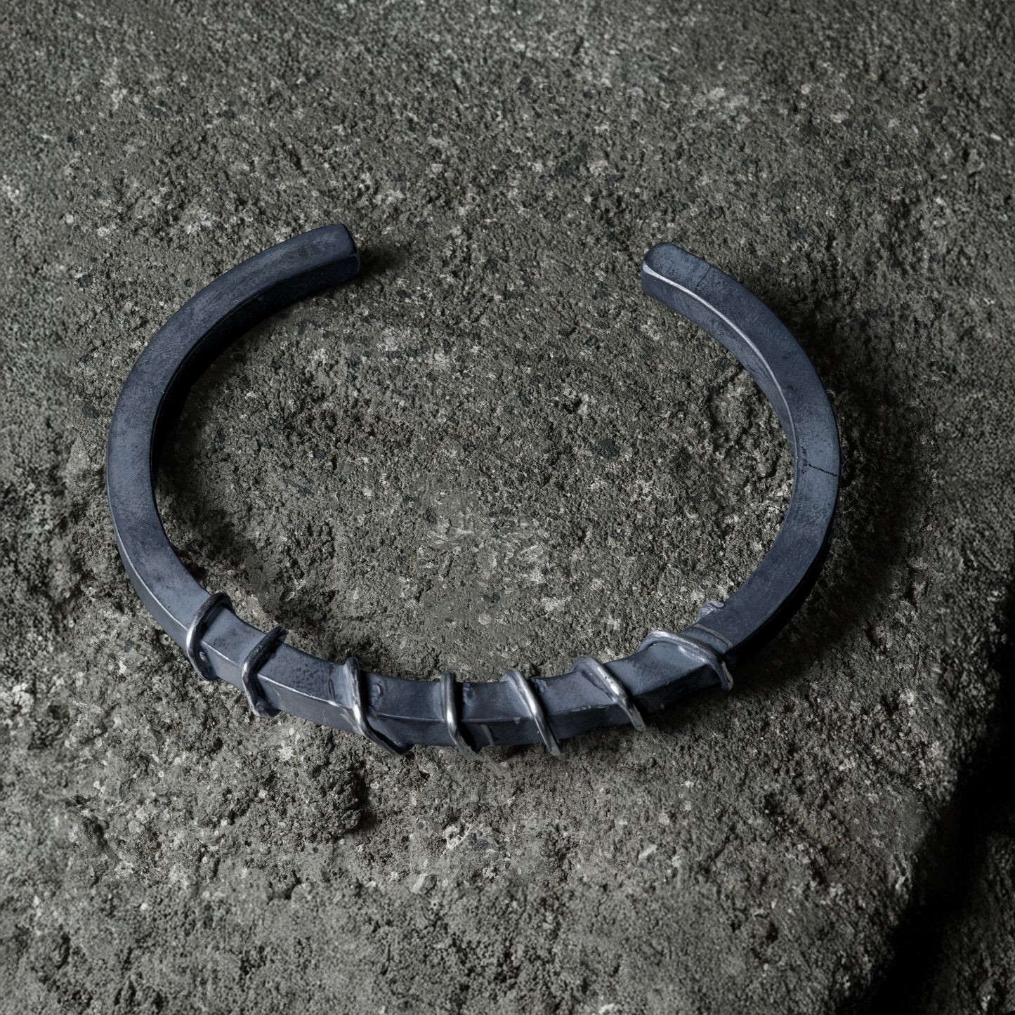 Electric Line Bangle 04 - 925 Sterling Silver