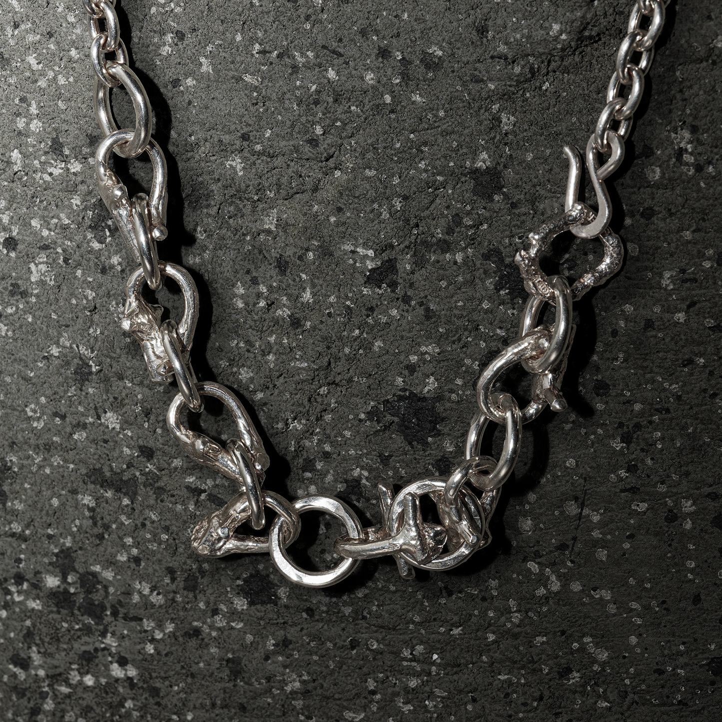 Crack Necklace 15 - 925 Sterling Silver