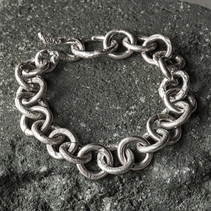 Molten Bracelet 02 - 925 Sterling Silver