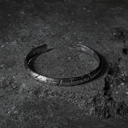 Crack Bangle 07 - 925 Sterling Silver