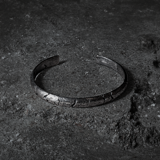 Crack Bangle 07 - 925 Sterling Silver