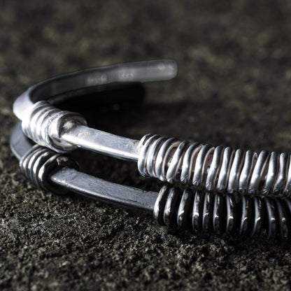 Electric Line Bangle 01 - 925 Sterling Silver