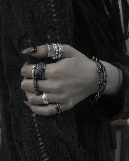 Crack Ring 02 - 925 Sterling Silver
